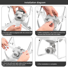 Cubierta del soporte de la cerradura del cardán de la cámara para DJI Phantom 4 Pro