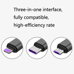 2 PCS ZZ034 USB a 8 pines + USB-C / Type-C +...