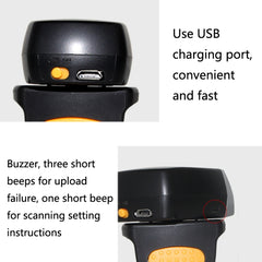 NETUM 2D Mini Escáner de Anillo Bluetooth In...