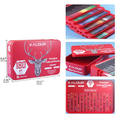 KALOUR 180 colores Juego de plomo de color L...