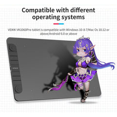 VEIKK VK1060PRO tableta Digital tablero pint...