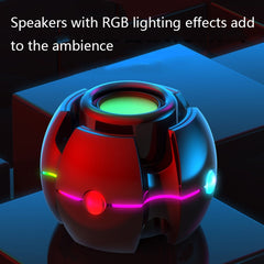 Efecto de luz RGB Gyro Shape Wireless Blueto...