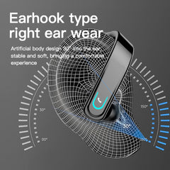 Auriculares con gancho para la oreja YX18 Bluetooth 5.1