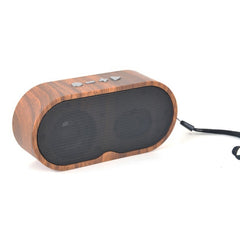 Altavoz Bluetooth F3 retro de grano de madera