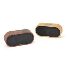 Altavoz Bluetooth F3 retro de grano de madera