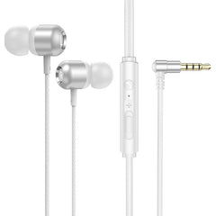 2 PCS TS6000 3.5mm Metal Codo In-Ear Auricul...