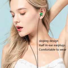 2 PCS TS6000 3.5mm Metal Codo In-Ear Auricul...