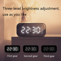 Havit M3 Subwoofer Mini Mirror Clock Altavoz...