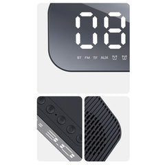Havit M3 Subwoofer Mini Mirror Clock Altavoz...