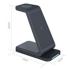 Cargador vertical inalámbrico D2 3 en 1 15W ...