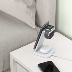 QGeeM QG-WC05 3 en 1 Cargador inalámbrico po...