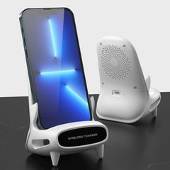 Carga inalámbrica de altavoz vertical de escritorio de 15 W