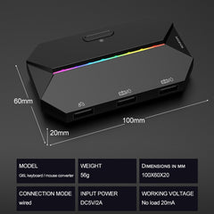 ZIYOU LANG G6L Gamepad To Keyboard Mouse Con...