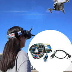 Vuelo Video Gafas Graffiti Color Diadema Cor...