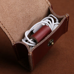S122 Vintage Mini bolso de piel para auricul...