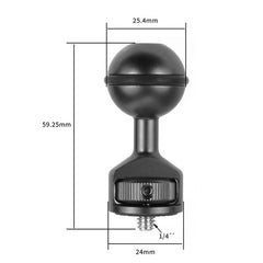 Clip de cabeza de bola de 2,5 cm para cámara...