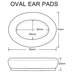 1 par de fundas de espuma para auriculares J...