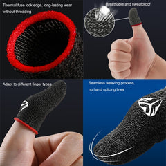 Guantes de dedos superconductores resistentes al sudor para juegos