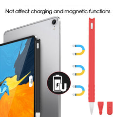 2 PCS Cartoon Touch Silicone Pen Case para Apple Pencil 2