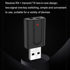 2 uds BT10 2 en 1 USB Bluetooth 5,0 transmis...