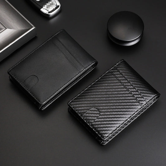 Monedero de cuero para hombre con tarjetero ...