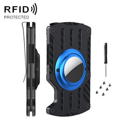 Hombres Ultra Slim Tracker Tarjetero RFID Me...