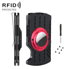 Hombres Ultra Slim Tracker Tarjetero RFID Me...