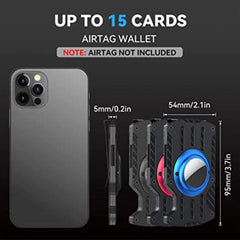 Hombres Ultra Slim Tracker Tarjetero RFID Me...