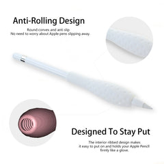 2 PCS Tablet Stylus Pencil Funda de silicona para Apple Pencil