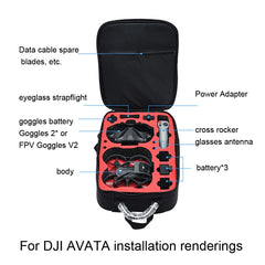 Organizador de mochila impermeable para dron...