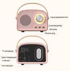 DW21 Vintage Radio BT altavoz compatible con...