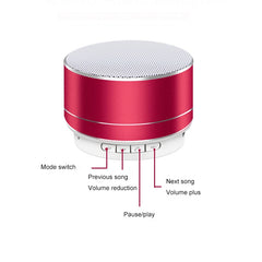 Mini altavoz Bluetooth inalámbrico de metal