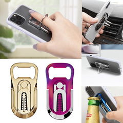 Abridor de botellas Anillo de dedo Soporte para teléfono