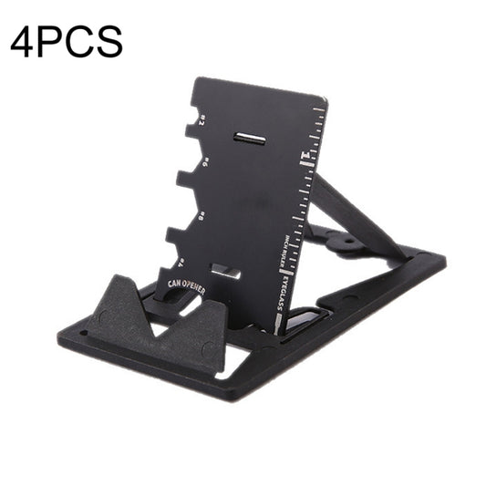 Tarjeta de herramienta Mini EDC con soporte para teléfono de 4 piezas