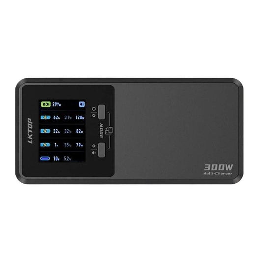 Cargador rápido de batería de 300 W con pant...