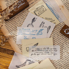 MOCARD 7 en 1 Juego de sellos de madera Manu...