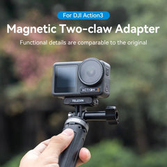 Para DJI OSMO Action 3 TELESIN Adaptador mag...