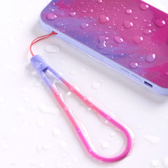 5 correas de silicona para teléfono móvil con cordón en forma de U.