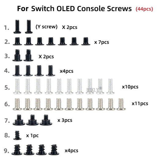 Para Switch OLED Host 44 en 1 Juego de tornillos