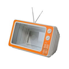 Retro TV Teléfono móvil Pantalla Video Amplificador Soporte para teléfono