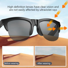Gafas de sol inteligentes con Bluetooth 5.3,...