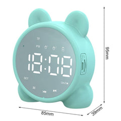 P1 Espejo Radio FM Escritorio Despertador Altavoz Bluetooth