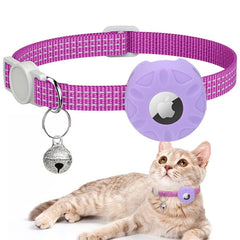 Para AirTag Tracker Funda de silicona Pet Cat Collar