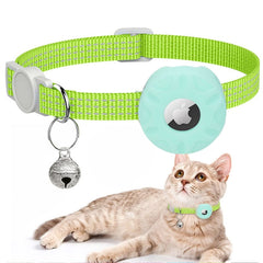 Para AirTag Tracker Funda de silicona Pet Cat Collar