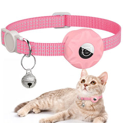 Para AirTag Tracker Funda de silicona Pet Cat Collar