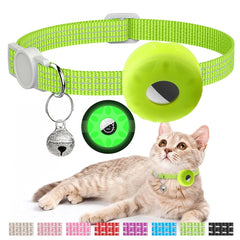 Para AirTag Tracker Funda de silicona Pet Cat Collar