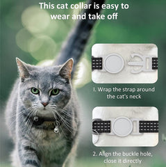 Para AirTag Tracker Funda de silicona Pet Cat Collar