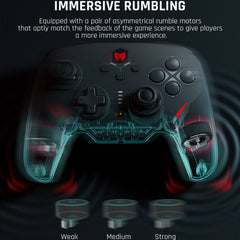 Gamepad mecánico completo Bluetooth con cabl...