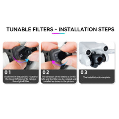 Para DJI Mini 3 Pro RCSTQ PL Filtros Drone A...