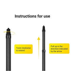 Palo Selfie Invisible Monopod extendido de f...